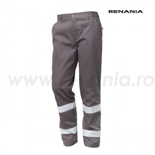 Pantalon talie cu benzi reflectorizante ROAD Art. 37B7 - GRI