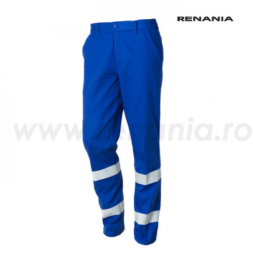 Pantalon talie cu benzi reflectorizante ROAD Art. 37B7 - ALBASTRU